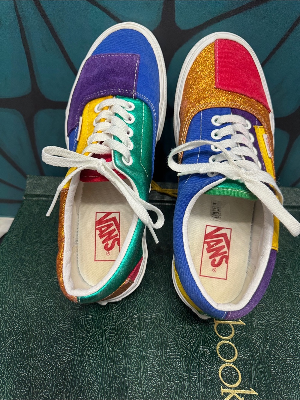 Vans Multi-Color Patchwork Sneakers - Rainbow Colorblock - Picture 2 of 8